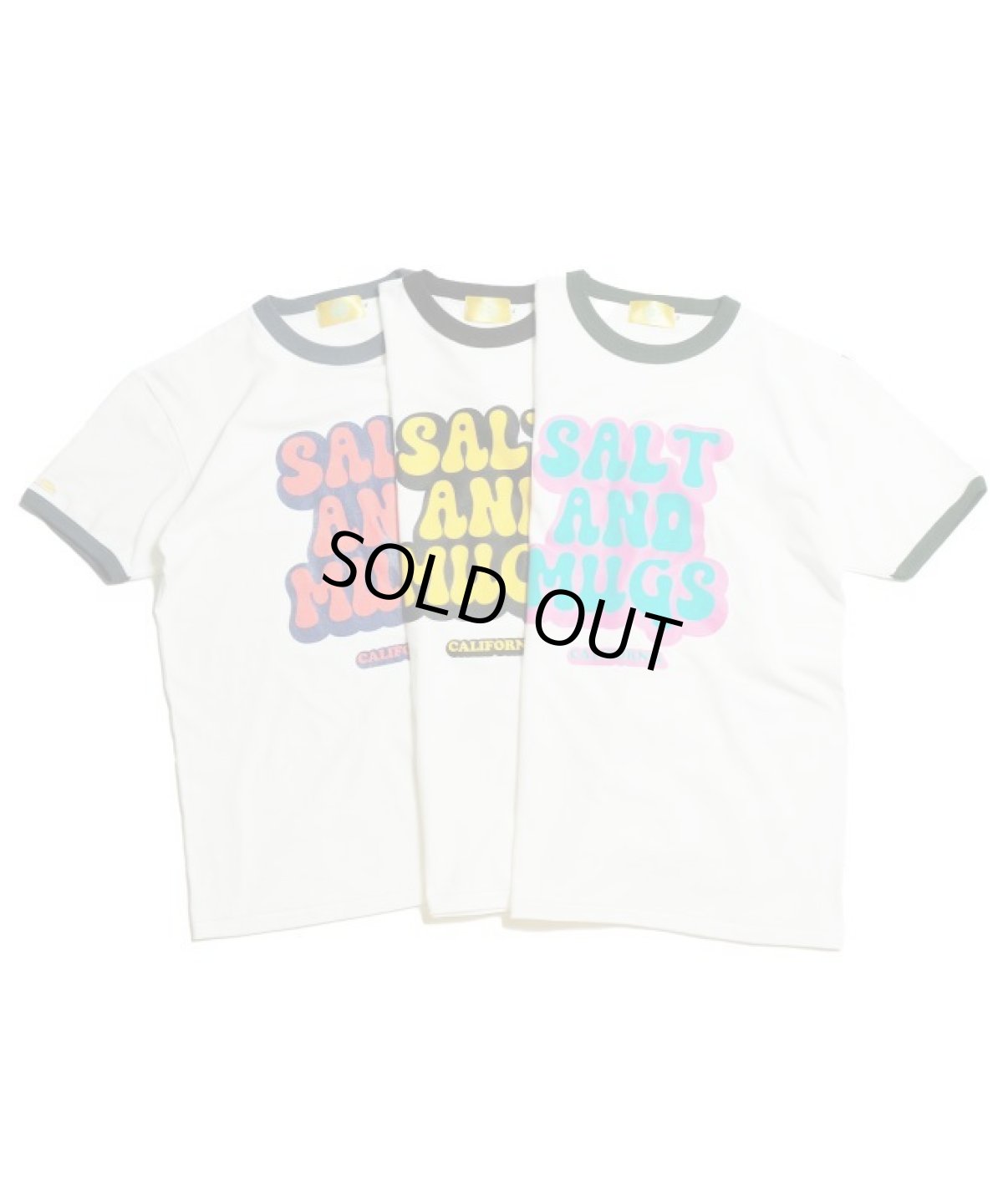 画像1: 【SALT&MUGS】70s Pop Logo Ringer Tee (1)