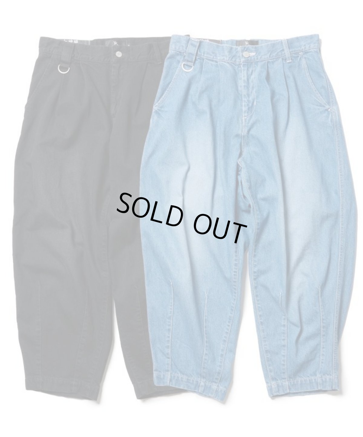 画像1: ＜30％OFF＞【VIRGOwearworks×女神織DENIMES】VGW Type-2 wide denim pants (1)
