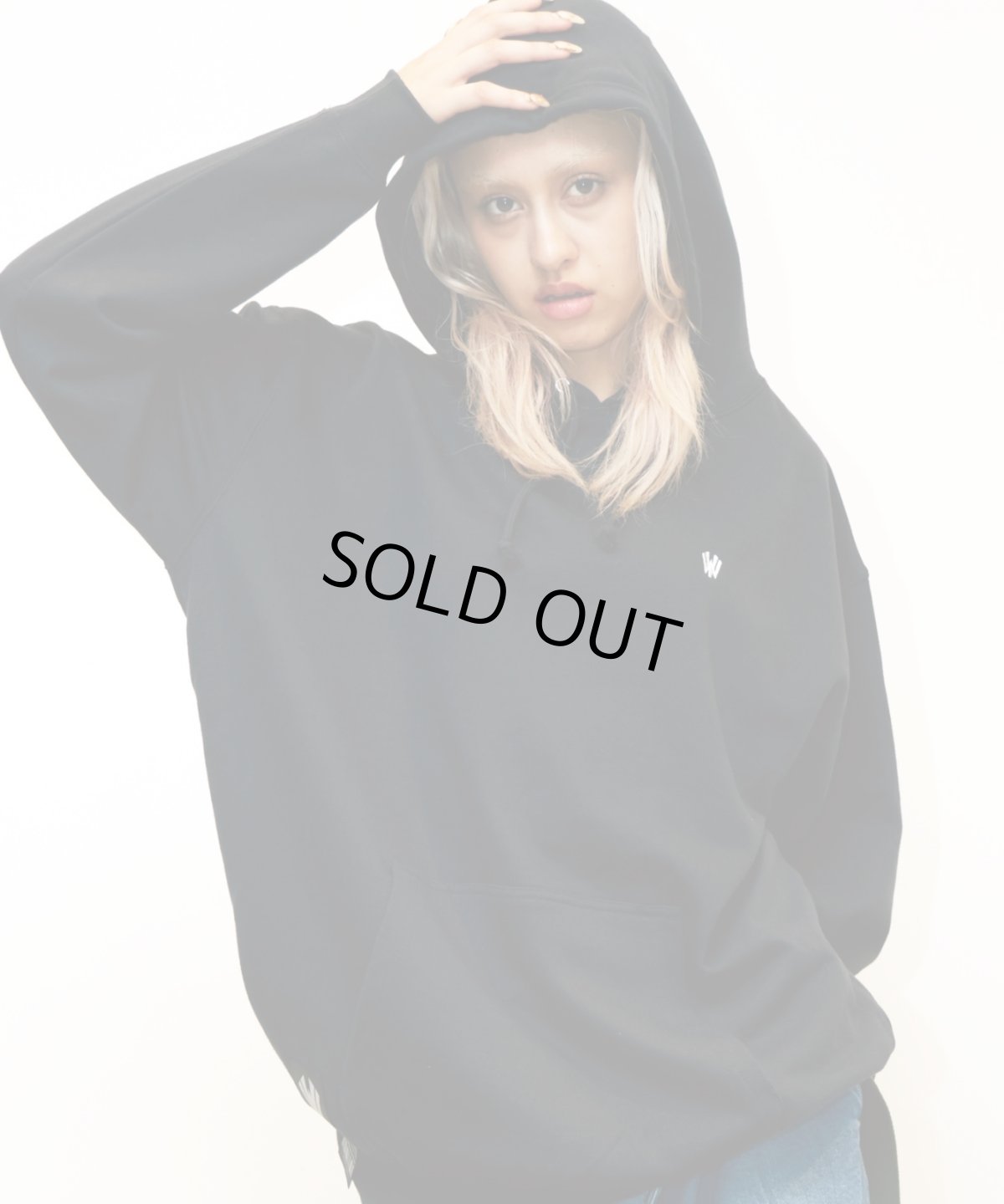 画像2: 【W】W-mini logo hoodie (2)