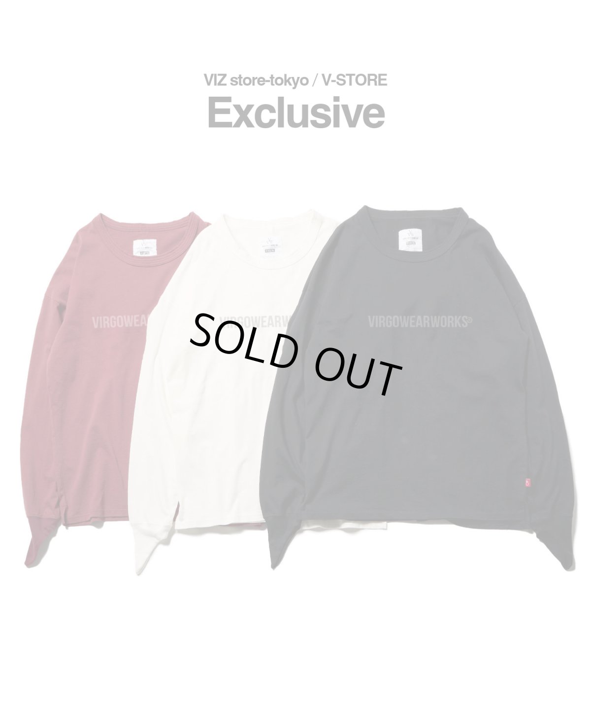 画像1: ＜直営店限定＞【VIRGOwearworks】New perfection L/S Logo [set-in sleeve] (1)