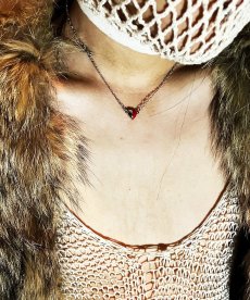 画像4: 【GARA】HALF HEART NECKLACE (4)