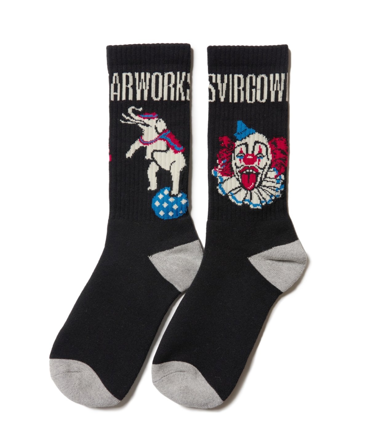 画像2: 【VIRGOwearworks】PIERROT INK SOCKS (2)