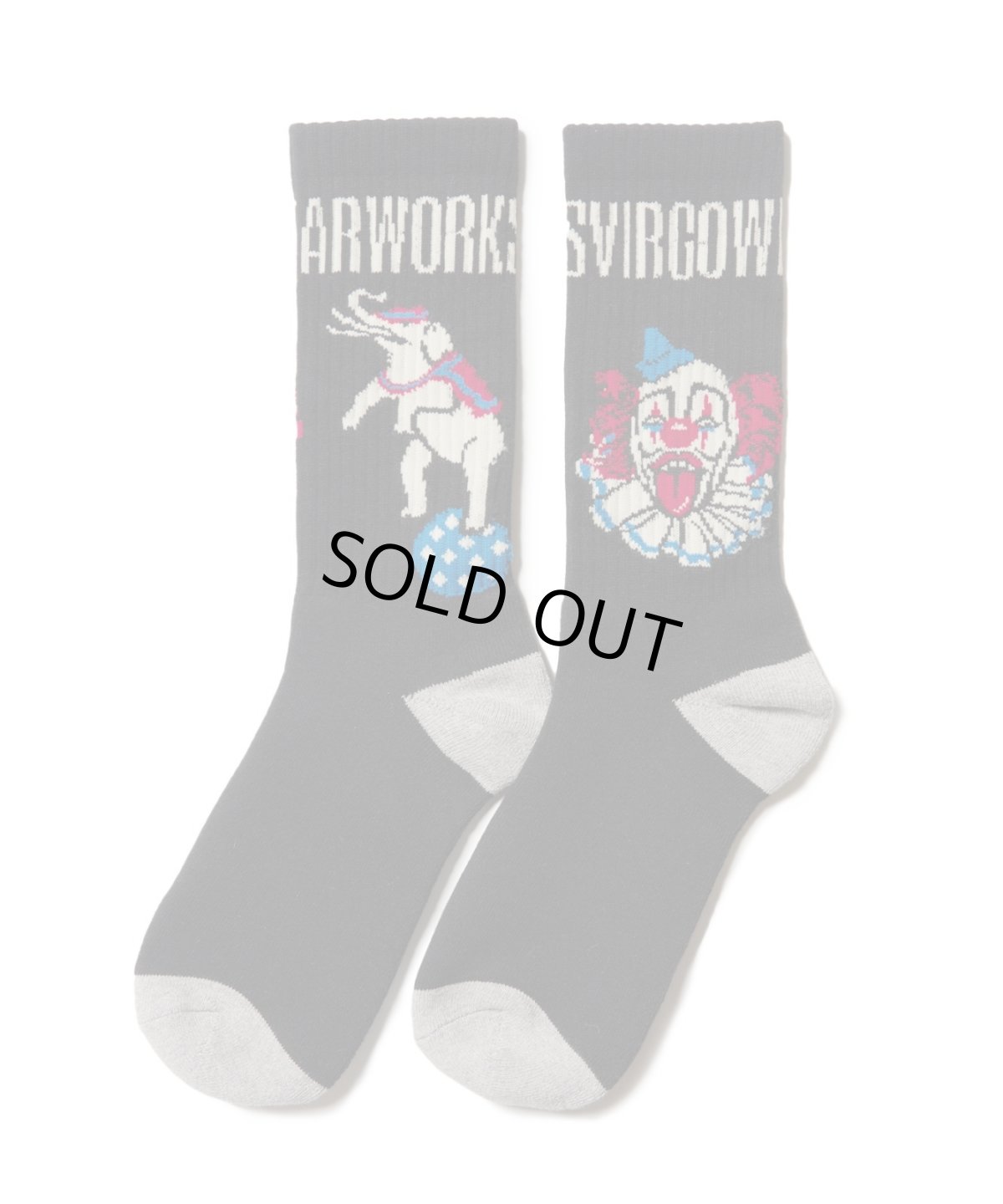 画像2: 【VIRGOwearworks】PIERROT INK SOCKS (2)