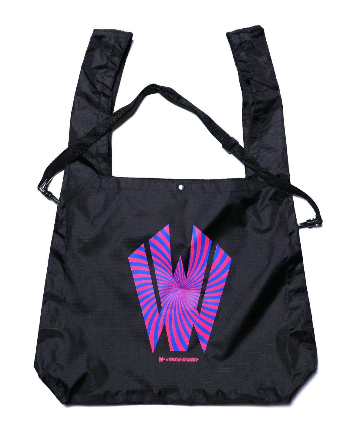 画像2: 【W】Warp logo 2way marche bag (2)