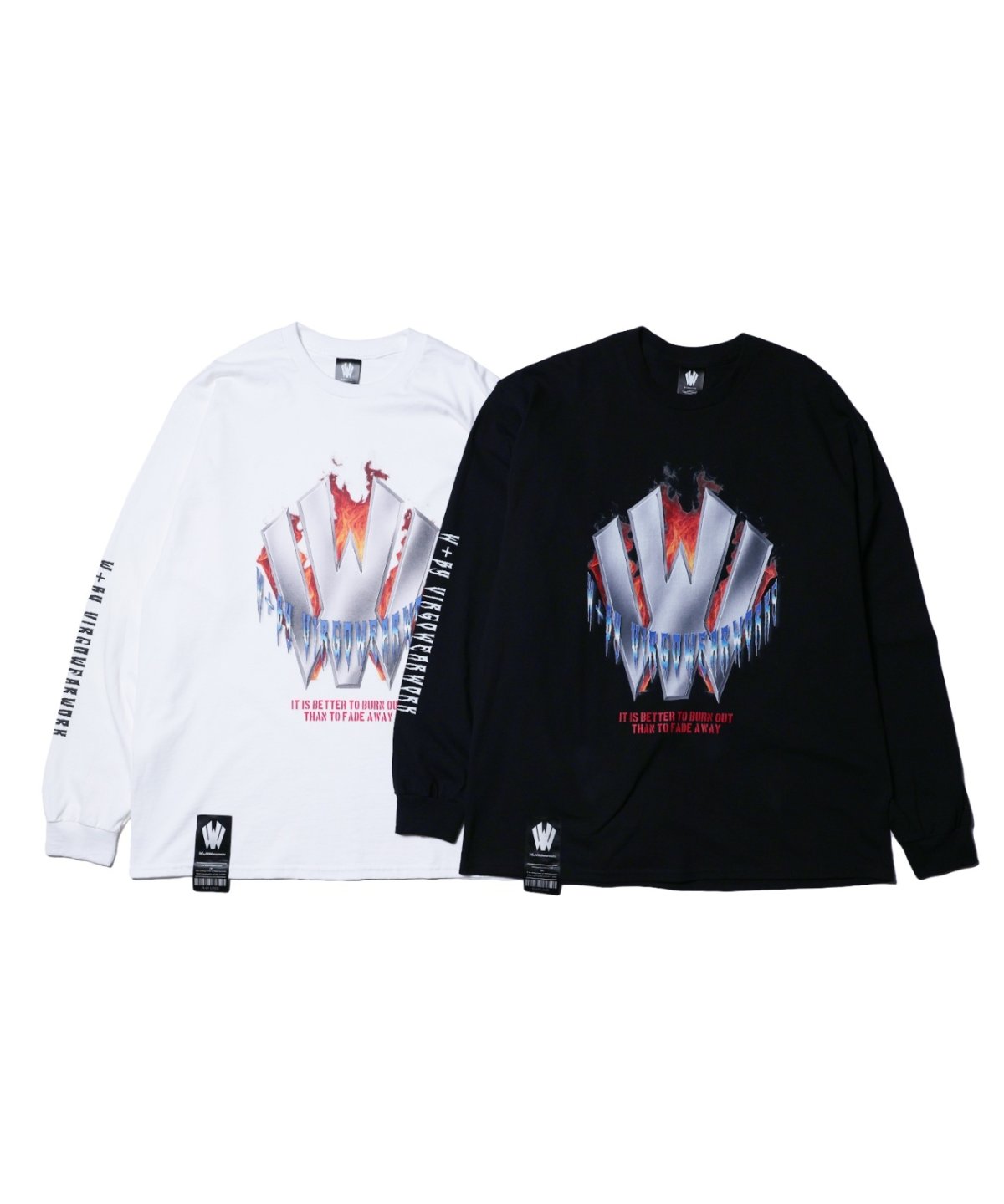 画像1: 【W】Metal logo flames (1)