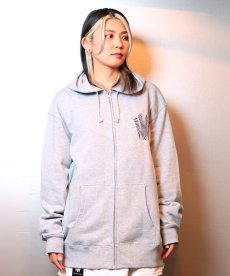 画像8: 【W】Warp logo zip hoodie (8)