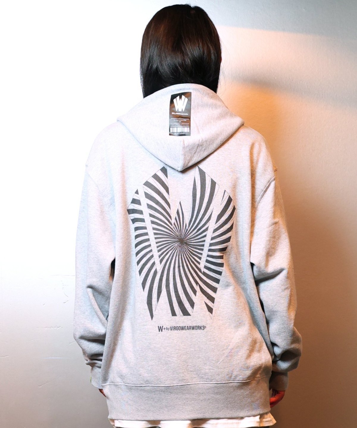 画像9: 【W】Warp logo zip hoodie (9)