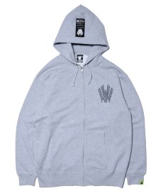 画像4: 【W】Warp logo zip hoodie (4)