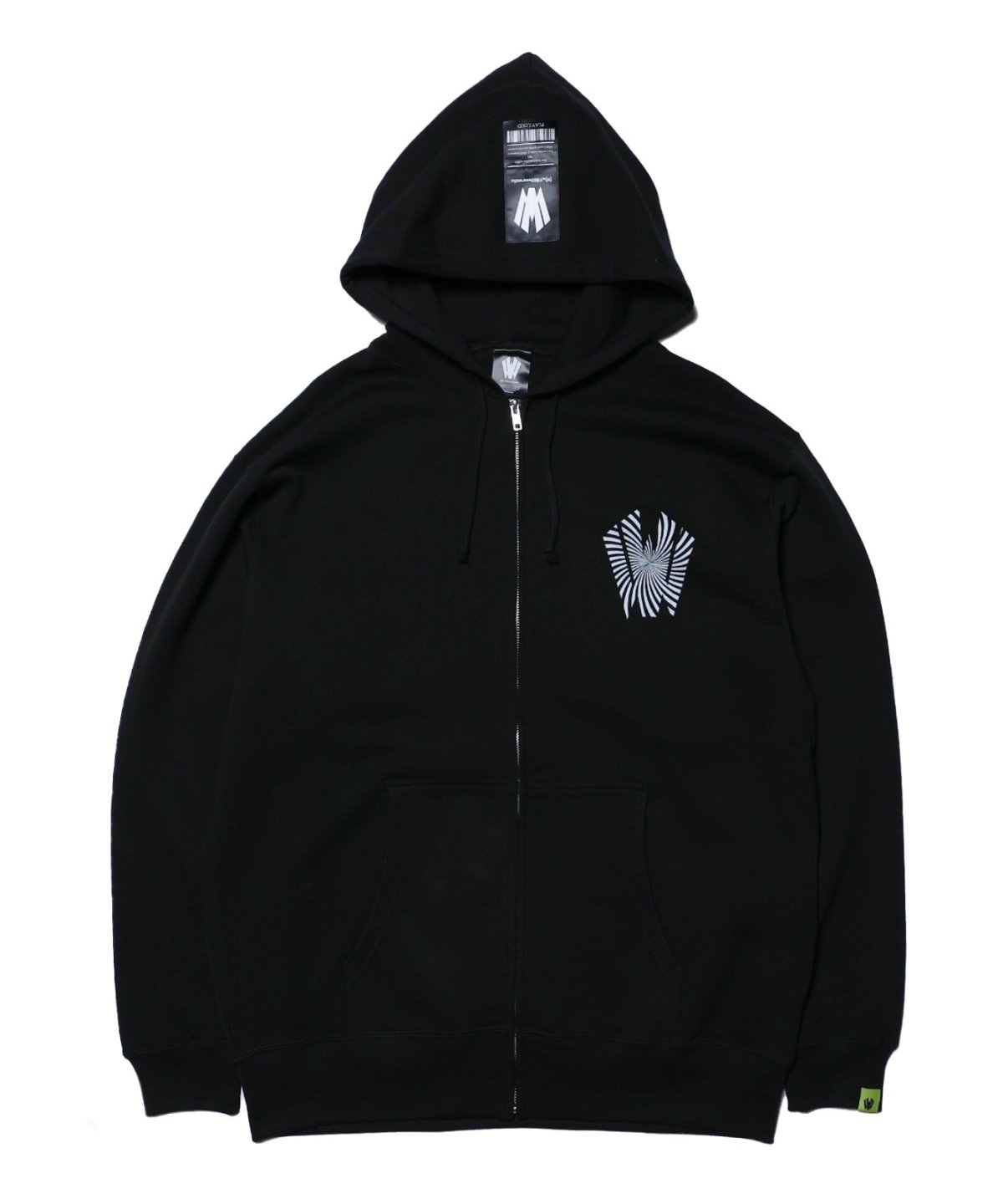 画像2: 【W】Warp logo zip hoodie (2)