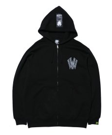 画像2: 【W】Warp logo zip hoodie (2)