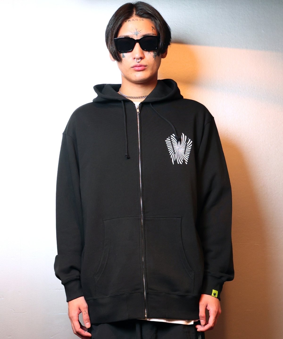 画像6: 【W】Warp logo zip hoodie (6)
