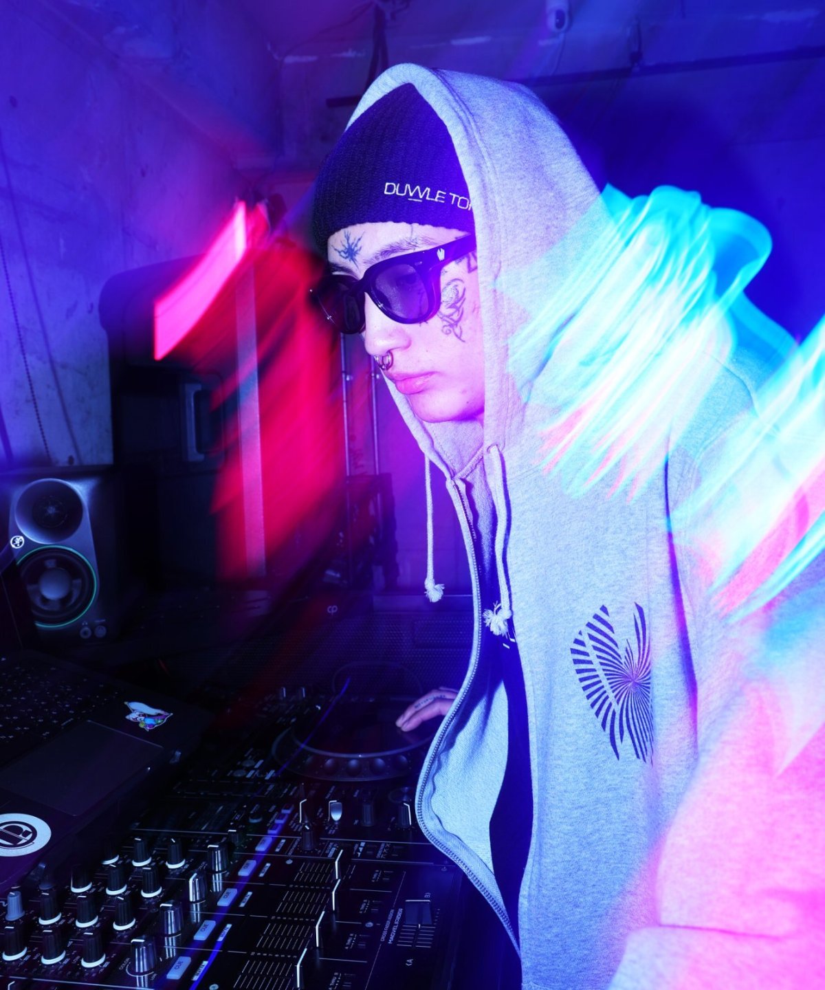 画像20: 【W】Warp logo zip hoodie (20)