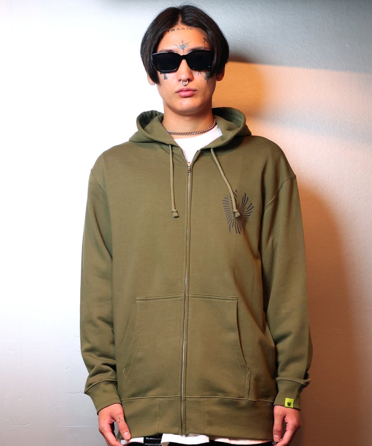 画像10: 【W】Warp logo zip hoodie (10)