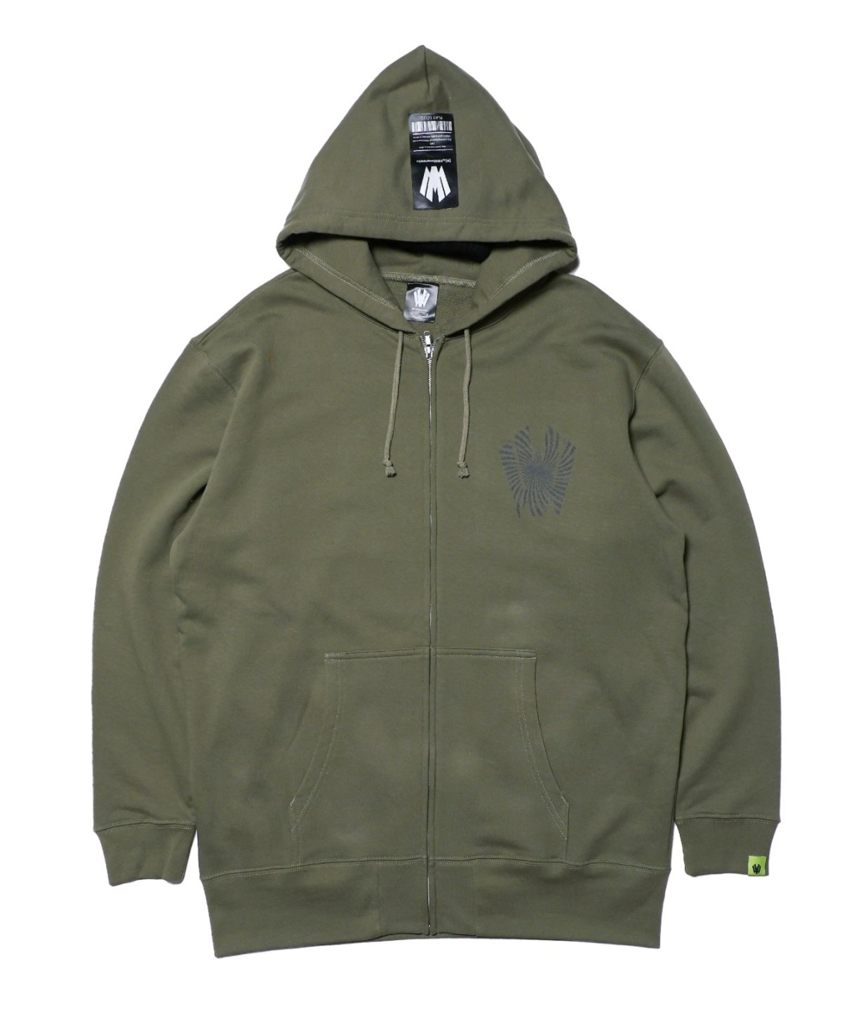 画像5: 【W】Warp logo zip hoodie (5)