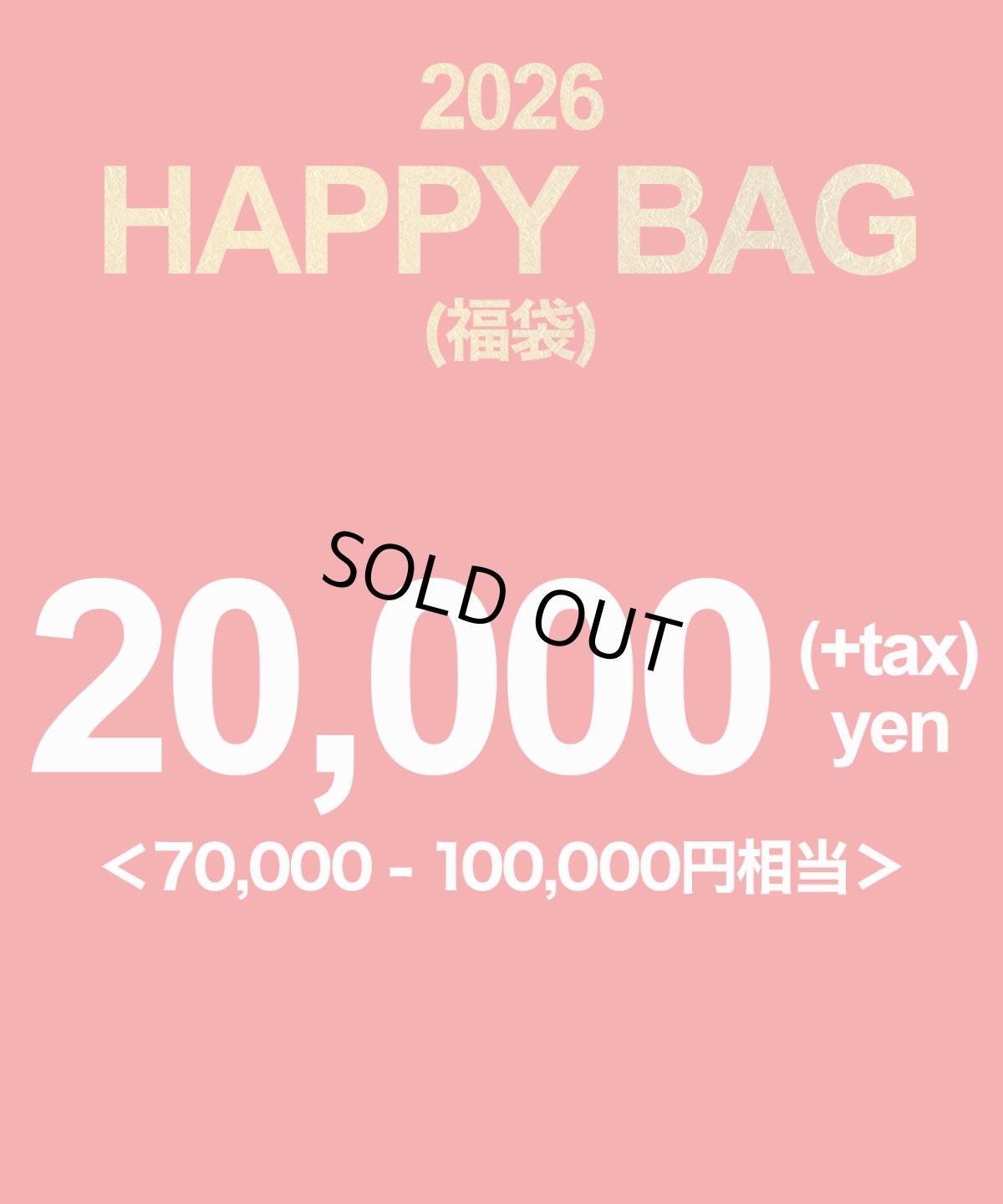 画像1: 【新春初売】VIRGO 2026 HAPPY BAG 22,000円（税込）福袋 (1)