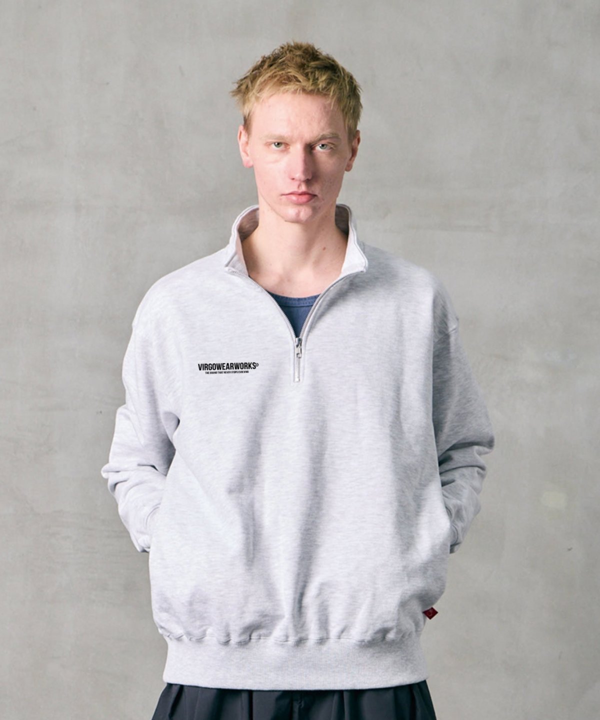 画像14: 【VIRGOwearworks】HALF‑ZIP REFLECT SWEAT (14)