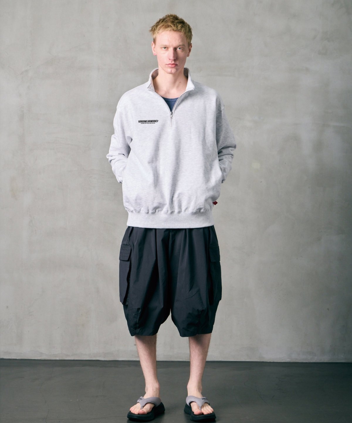 画像18: 【VIRGOwearworks】HALF‑ZIP REFLECT SWEAT (18)