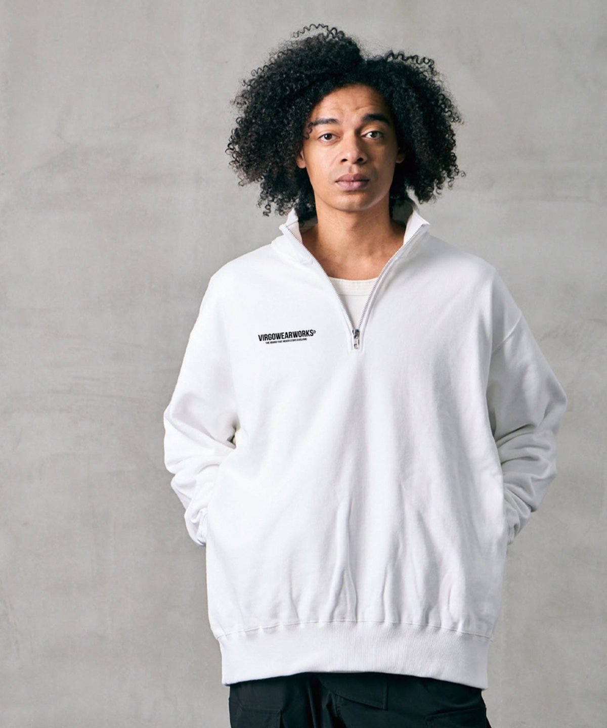 画像4: 【VIRGOwearworks】HALF‑ZIP REFLECT SWEAT (4)