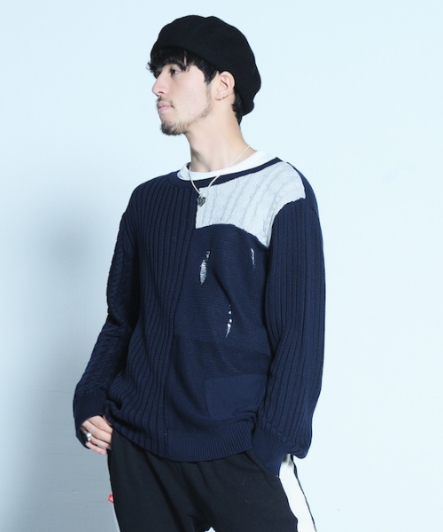 Jumbled craze knit　入荷