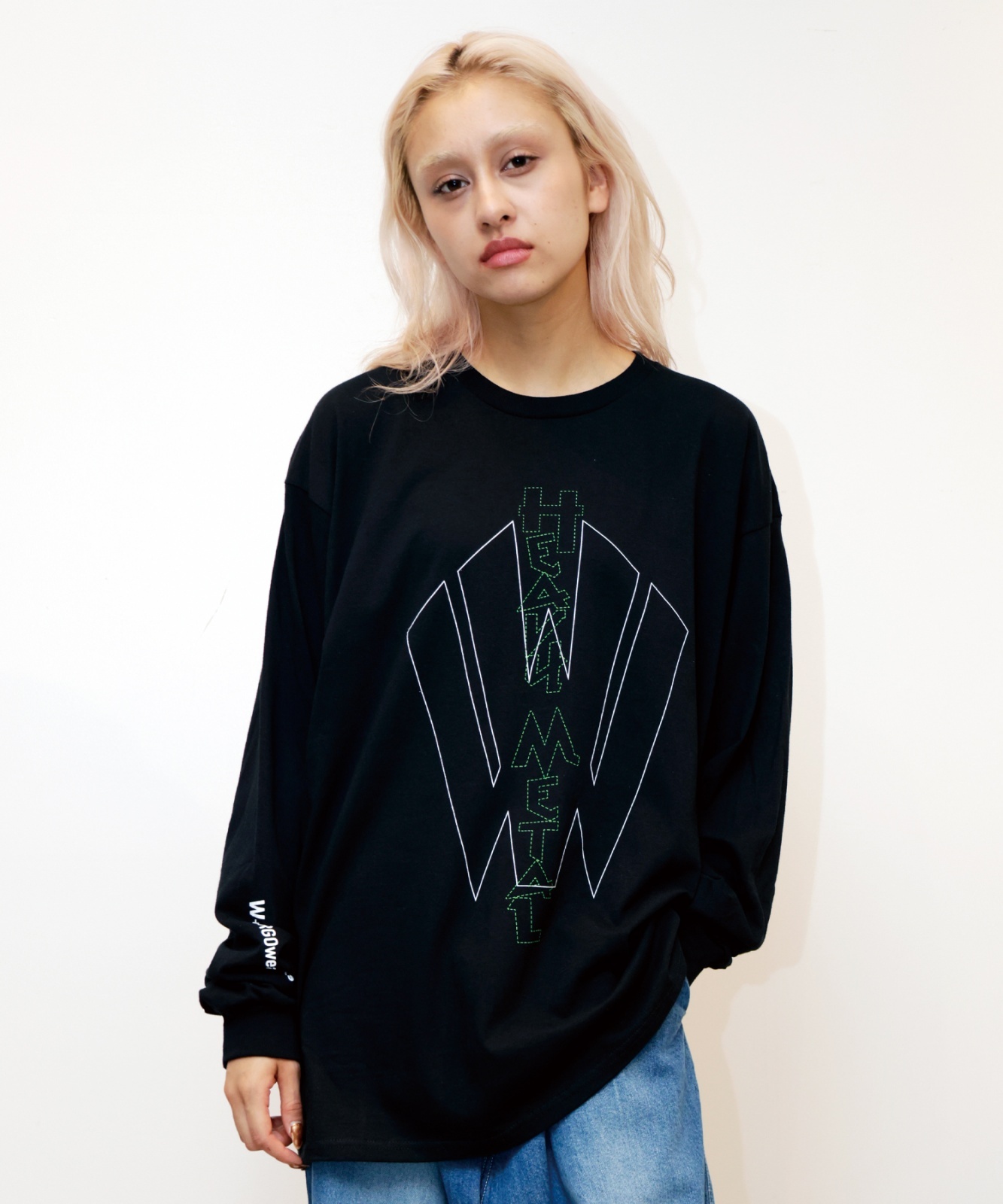 //New// HEAVY METALの文をドロップしたW＋by VIRGOwearworksのロゴロングスリーブTEEが登場。