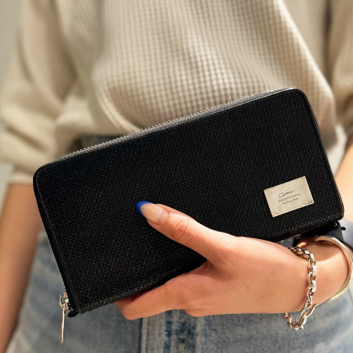 GARNI】/ Crack Zip Long Wallet - V-STORE [VIRGO ONLINE STORE]