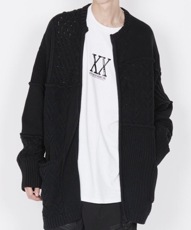 VIRGOwearworks】TITANS ZIP CARDIGAN - V-STORE [VIRGO ONLINE STORE]
