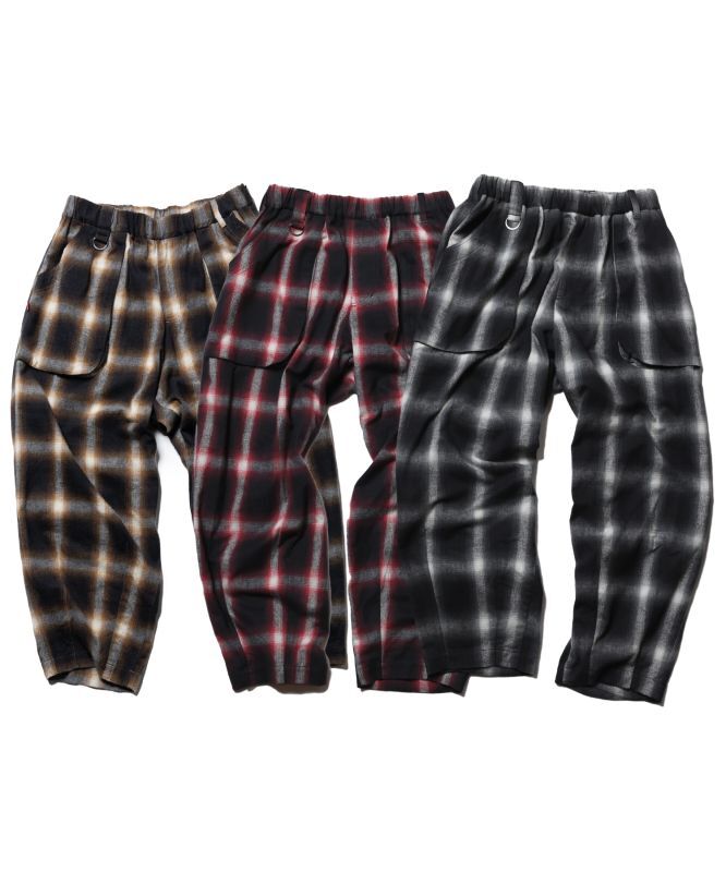 ＜再入荷＞【VIRGOwearworks】BLURRED CHECK FAT PANTS